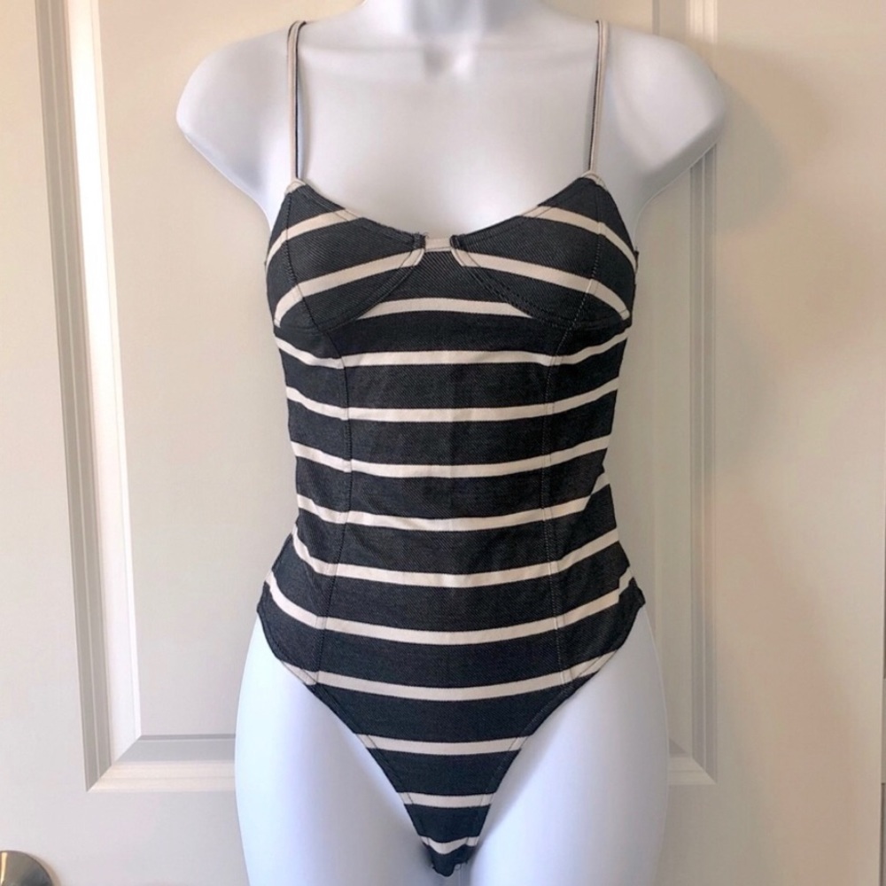Striped Body Suit - Small